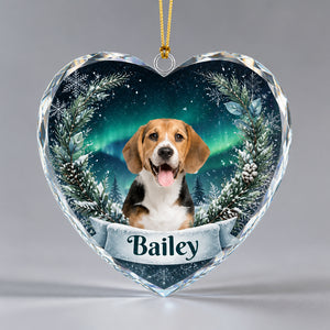 Personalized Pet Photo Heart Crystal Ornament – Winter Forest - Personalized Crystal Ornament 855d7283-5f64-4058-9d52-8628b7c99432.jpg