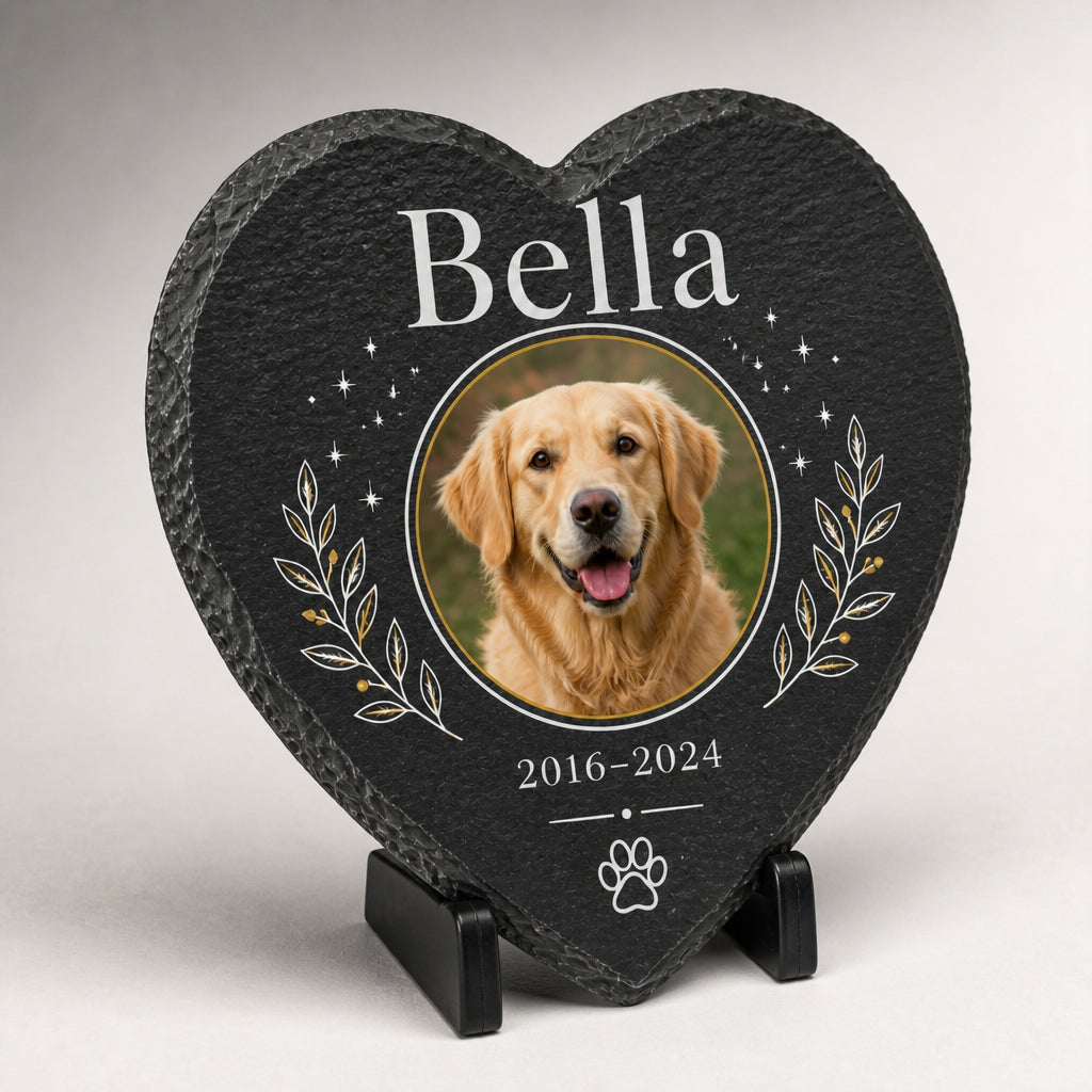 Heart Slate Pet Memorial – Photo + Name + Years - Personalized Slate Memorial Stone 85639630-24c2-4740-8def-a3f96cc72846.jpg