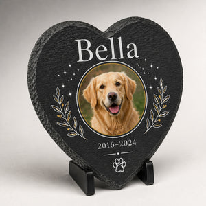 Heart Slate Pet Memorial – Photo + Name + Years - Personalized Slate Memorial Stone 85639630-24c2-4740-8def-a3f96cc72846.jpg