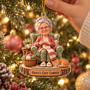 Personalized Knitting Christmas Ornament – Custom Photo & Text, Grandma’s Cozy Corner Ornament, Christmas Gift for Nana & Knitting Lovers 8568f42b-2623-49c5-87bb-53c4d8ade660-Nana-s-Cozy-Corner-Christmas-Ornament-2.png