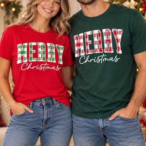Merry Christmas Tshirt, Buffalo Plaid Christmas Shirt, Xmas Gift Idea, Christmas Shirts for Woman, Holiday Shirts, Family Christmas Pajamas 8569d895-37c3-4864-b5a2-31b6fbacb940-1.png
