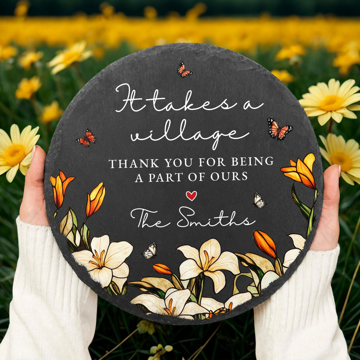 Personalized Garden Stone Thank You Gift, CustomTeacher Appreciation Gift for Caregiver, It Takes a Village Neighbor Gift, Nanny Gifts 856b77de-63aa-436a-85f0-f446e7b049f3-7.jpg