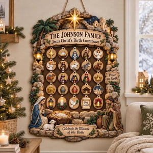 Personalized Nativity Advent Calendar: Custom Wood Christmas Countdown Sign with Hanging Ornaments 856cf558-7735-4a9d-bfbc-c4a7933ac110-il_fullxfull.8521380900_b6qx.jpg