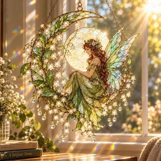 Enchanted Fairy Moon Suncatcher, Faux Stained Glass Lily Of The Valley Window Hanging, Magical Woodland Decor Gift 859d1849-1459-4029-8489-a7ca123370f7-cdfg.png