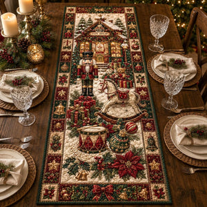 Christmas Quilted Table Runner, Holiday Winter Dining Table Decor, Festive Winter Table Centerpiece, Festive Farmhouse XmasHome Decoration 85acbeab-5a7a-4c7f-80cd-00407650f86b-1.jpg