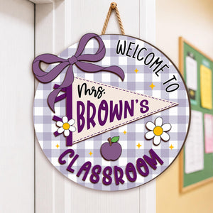 Personalized Teacher Name Door Sign, Custom Teacher Pennant Flag Sign, Teacher Door Hanger, New Teacher Gifts, Custom 3D Teacher Name Sign 85b1bacf-7856-44ca-81ed-965045c0b3a7-2.jpg