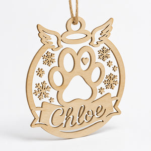 Angel Paw Snowflake Pet Memorial Name Ornament - Personalized Laser Cut Custom Shape Ornament 85caa6e6-3ac0-49f4-9862-49808900a9c4.jpg