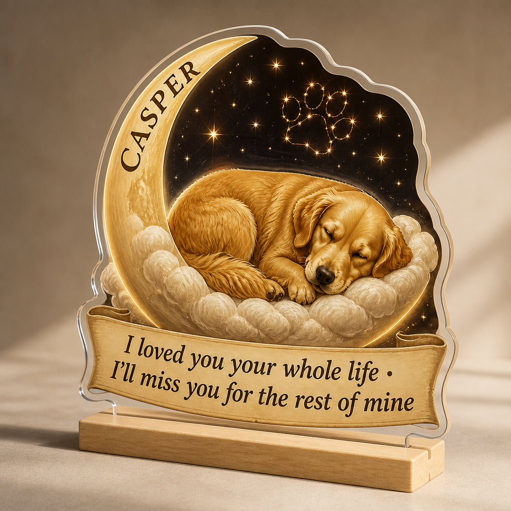 Custom Pet Memorial Standee – Photo-To-Art with Name - Personalized Acrylic Custom shape Standing 1 layer (FS) 85d0ef15-5001-467f-a48f-8747a7f3c107.jpg