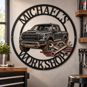 Custom Photo, Name Garage Mechanic Shaped Metal Sign - Personalized Birthday Gifts For Husband, Son, Grandson, Brother, Grandpa, Dad, Yourself, Garage Mode On 86051797-cfee-4586-b17a-dbd3df14c7c6-l1.png