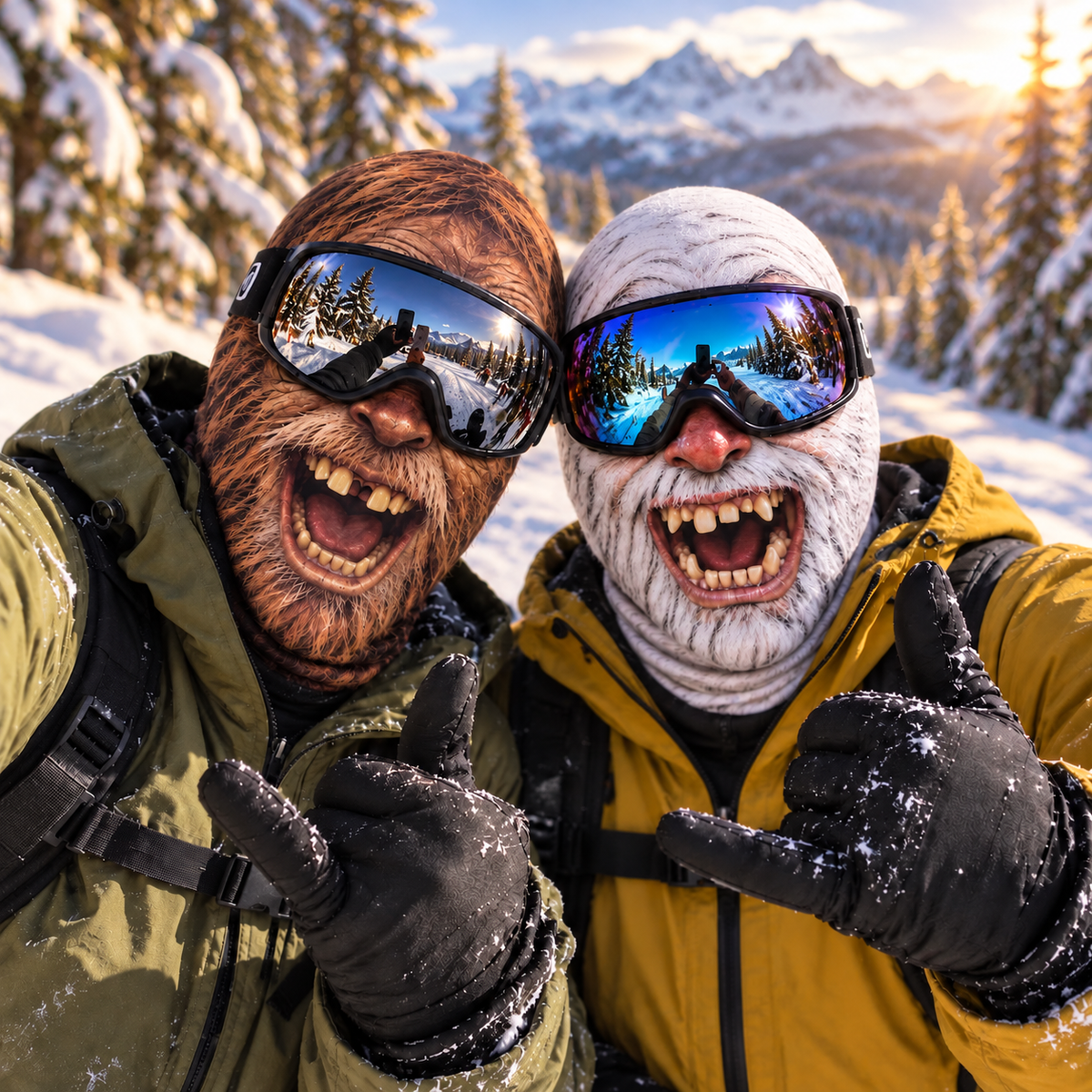 Bigfoot Sasquatch Balaclava Mask, Yeti Ski Face Cover, Funny Winter Headwear, Gift for Bigfoot Lovers 8621fc18-3367-4c71-8a7f-03ebc6f2c0b3-Selfie-Bigfoot-v-Yeti-gi-a-r-ng-tuy-t.png