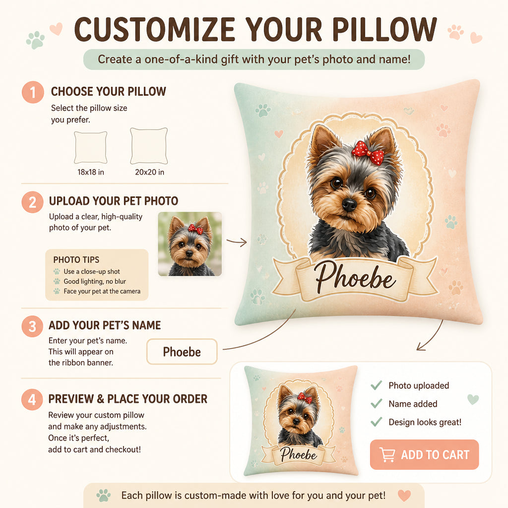Custom Pet Portrait Pillow – Upload Photo, Hand‑Drawn Style with Name Accent - Personalized Pillow 862dca5d-3b86-4042-b839-c3cad14a24f3.jpg