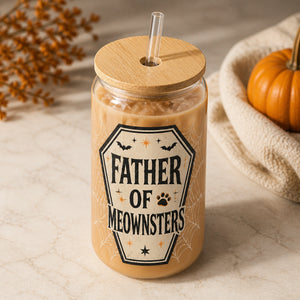 Father of Meownsters – Custom Pet Photo Glass Can Tumbler - Personalized Glass Tumbler 86443fdc-6471-42f2-bb53-48fb74af3889.jpg