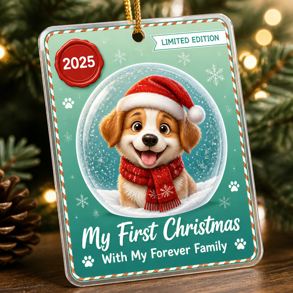 2025 Pet Adoption First Christmas Ornament – Limited Edition - Aluminum Ornament 865a2b59-d426-491f-9d90-2643793812ec.jpg