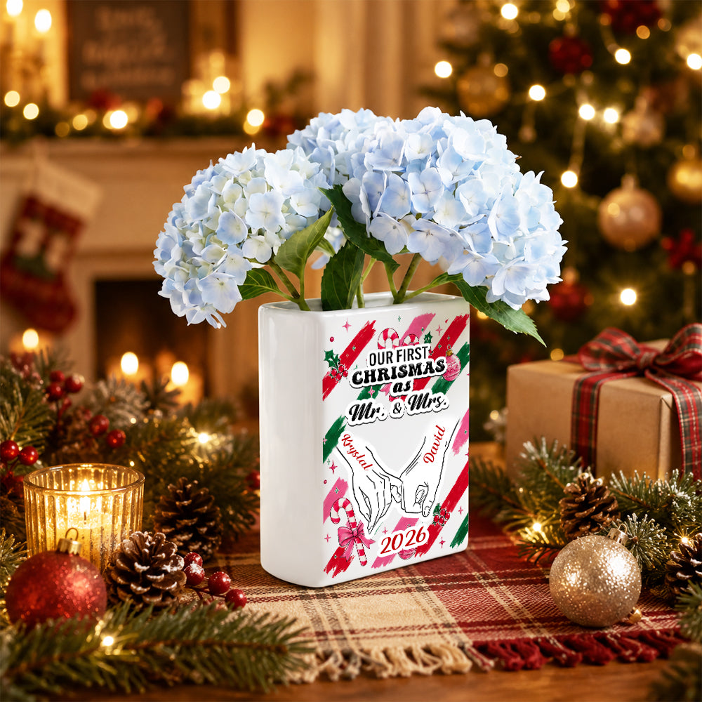 Our First Christmas As Husband And Wife - Personalized Ceramic Book Vase 865c47e9-6a2f-41c9-97f6-5c794f0116af-2-1-.jpg