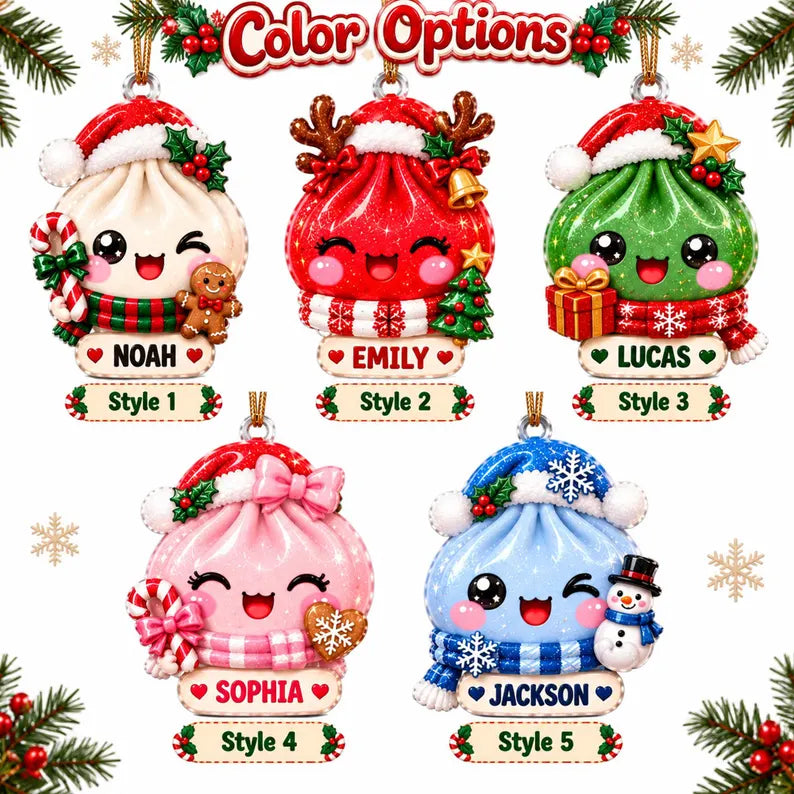 Personalized Christmas Dumpling Dim Sum Acrylic Ornament, Christmas Gift, Dumpling Lover Gift, Kids Christmas Gift 86965e77-e36a-4a03-ba34-541fb3f27311-gop-4-.webp