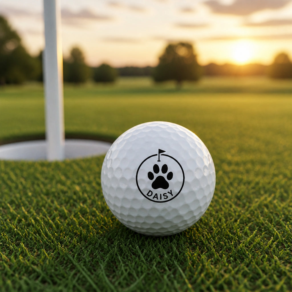 Personalized Dog Lover Golf Ball – Paw Badge + Name - Personalized Golf Ball 869bb2b8-e2a5-429b-918f-3337e2c64201.jpg