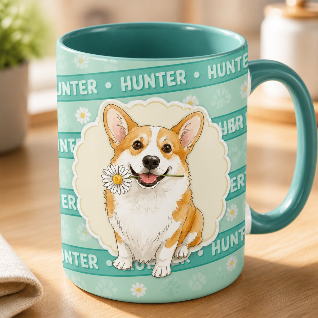 Personalized Corgi Name-Pattern Mug - Personalized Mug 869d7ec5-2e25-4576-a96f-4debedf8ee1d.jpg