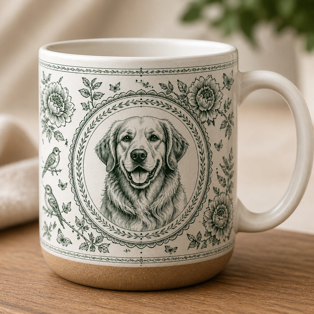 Custom Pet Toile Portrait Pottery Mug - Personalized Pottery Mug 86c66012-d1c6-4e7c-a17c-240c1fc1139a.jpg