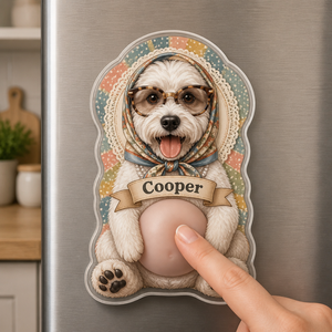 Custom Pet Granny-Scarf Portrait Fridge Magnet - Personalized Acrylic Refrigerator Magnet - Soft Rubber Belly 86e1efd2-b6e3-4784-9dfd-e9aab54f64b0.png