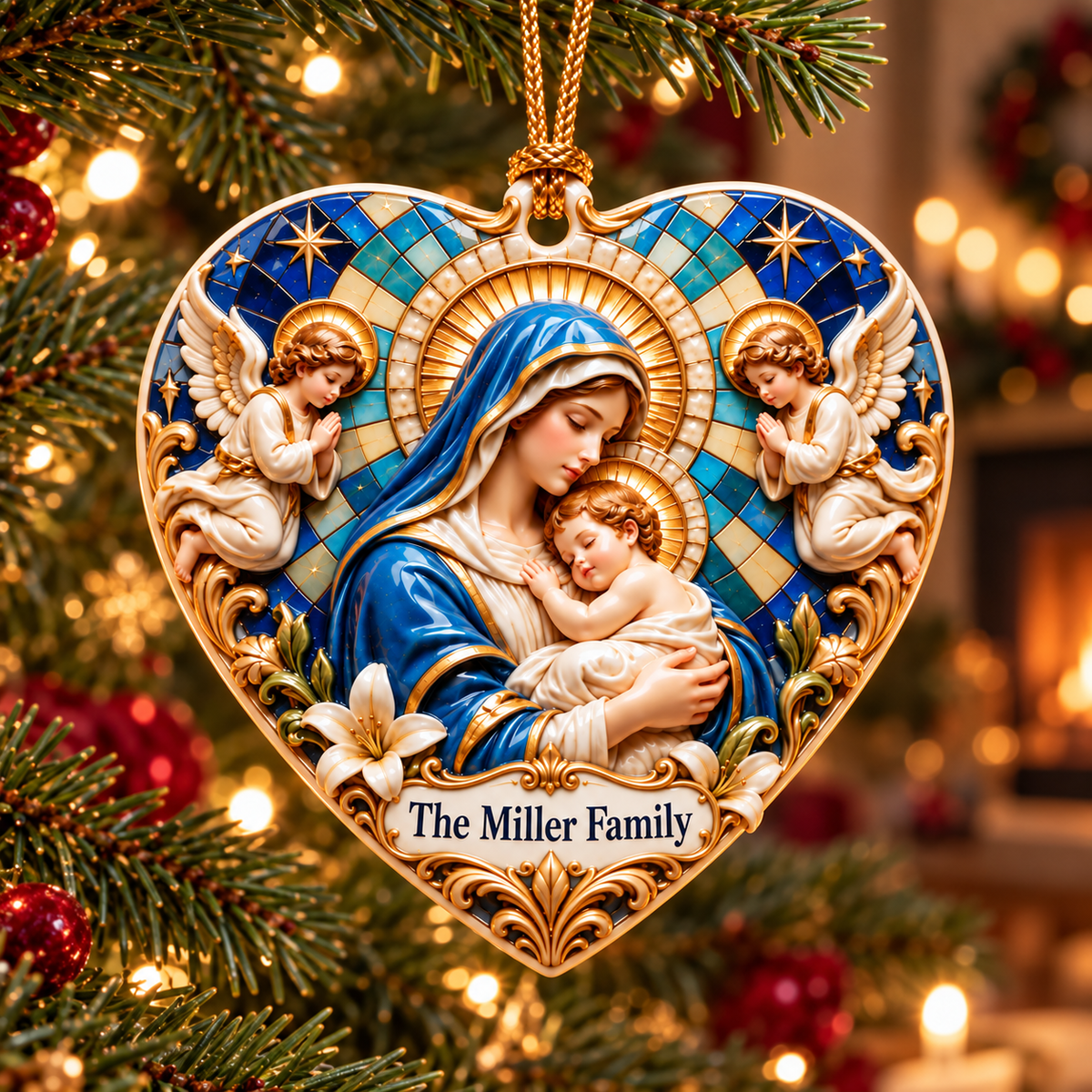 Personalized Virgin Mary & Baby Jesus Heart Christmas Ornament – Custom Family Name Keepsake, Religious Christmas Decor & Christian Gift 86f63feb-9ed5-4683-9102-77fda43c7314-Tr-i-tim-Gi-ng-sinh-nh-Miller-3.png