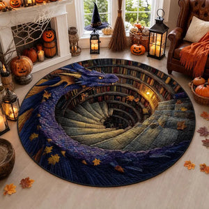 Halloween Fantasy Dragon Circle Rug, 3D Optical Illusion Spiral Library Rug, Mystical Purple Dragon Floor Carpet,Gift for Halloween Lovers 86fe0f96-87a5-4574-bfd0-21f88aa97d93-F-3-.webp
