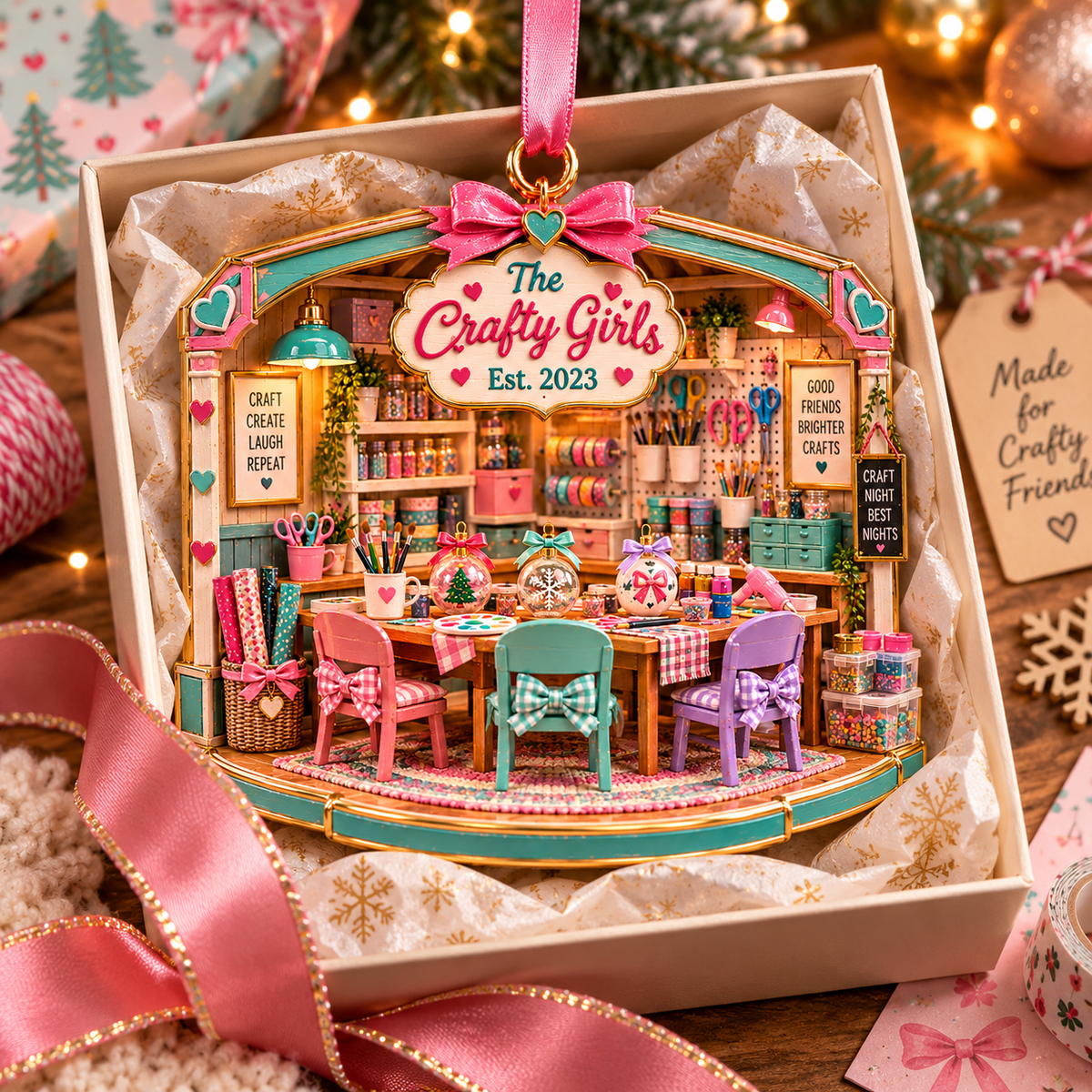 Personalized Crafty Girls Christmas Ornament – Custom Name & Year, Craft Night Gift for Best Friends, DIY Craft Lover Gift, Girls Friendship Keepsake 86ffb8f8-25d9-483b-8ecc-fc6456a06538-Image-Oct-22-2026-04_09_16-PM-3.png