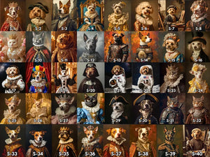 Royal Pet Portrait, Custom Oil Painting on Canvas, Personalized Pet Gift, King Queen Pet Art, Renaissance Pet Painting 870dcd60-20fc-49a9-8310-dcfc2c60496f-trttr-5-.webp