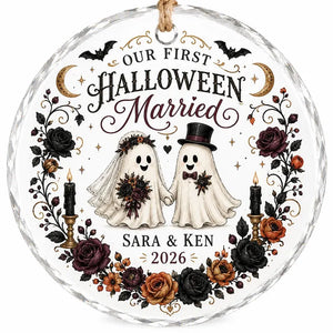 Our First Halloween Married Glass Ornament, Personalized Ghost Couple Crystal Ornament, Custom Halloween Wedding Keepsake Gift for Couple 8714a95d-0a3e-47cd-8aa5-c12eda1380ed-dsfgdf-2-.webp
