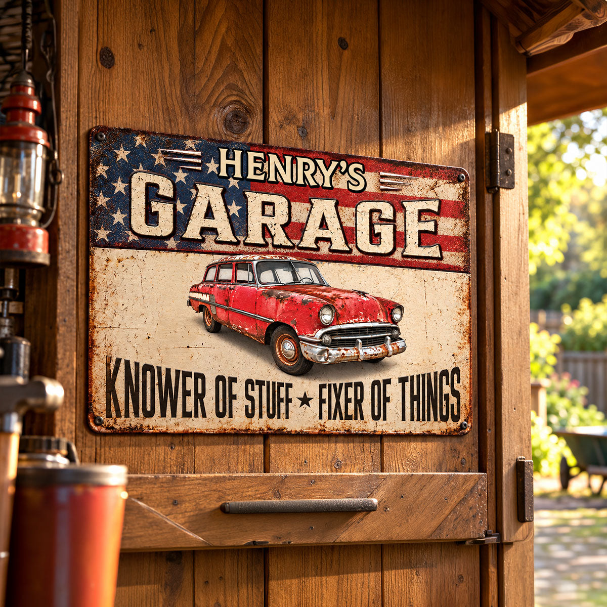 Custom Home Decor Metal Sign - Personalized Birthday Gifts For Men, Man Cave, Dad, Grandpa - Garage Life Forever 87204df5-a7bb-4c99-a176-cfce5d774945-5-1-.jpg