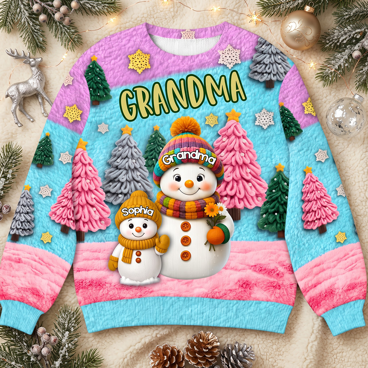 Grandma Christmas Tree Knitting Effect - Personalized 3D Sweatshirt - Christmas Gift For Grandma 87210346-1caa-44e0-a24a-66592711a9d3-MOCKUP-1.png