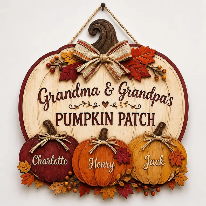 Personalized Pumpkin Patch Sign, Grandma & Grandpa Gift from Grandkids, Rustic Fall Family Decor, Custom Name Keepsake 872438dd-6773-4f1e-93c1-837fadeb5358--6-.webp