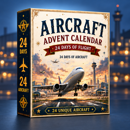 Aircraft Advent Calendar 2026 | 24 Days- 2D Acrylic Advent Calendar of Flight with Unique Miniature Airplanes, Jets & Aviation Collectibles. Birthday Gift 87291fe2-f67b-4dd3-a49d-12bc5cb8f645-H-p-l-ch-h-ng-kh-ng-24-ng-y.png
