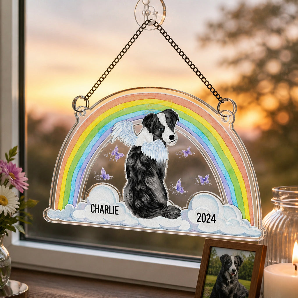 Rainbow Bridge Pet Memorial Suncatcher – Photo-to-Art with Name & Year - Personalized Suncatcher Ornament 87299c8a-1f3a-4f1c-91d3-823faeddc1ae.jpg
