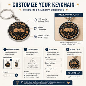 Brother Coin Keychain – Double‑Sided with Two Names - Personalized Color Printed Stainless Steel Keychain 876829a9-6e1d-4c24-9b88-779ea6bf0c9d.jpg