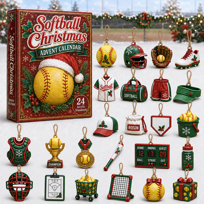 Softball Christmas Advent Calendar 2026 - 24-Day Festive Countdown, Acrylic Charms Blind Box - Gift For Softball Lovers 8770c401-8196-430f-853d-7c8413ba8e4c-softball-box-charms.png