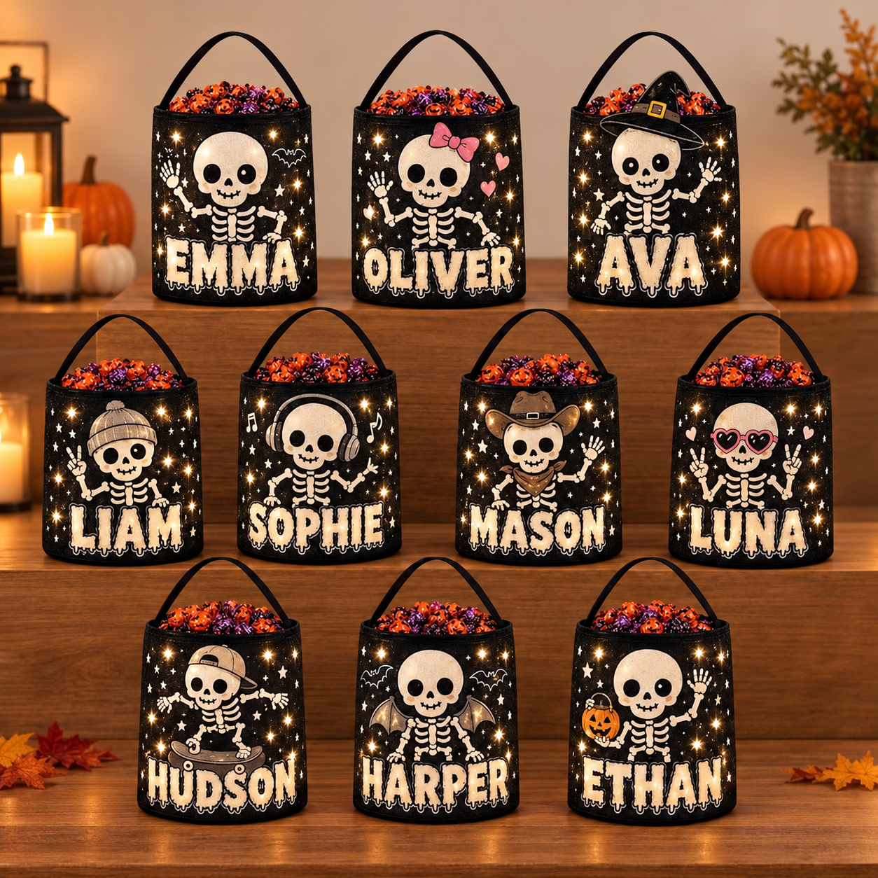 Personalized LED Halloween Trick Or Treat Bag, Custom Name Skeleton Candy Bucket, Light Up Halloween Basket For Kids 8792a006-99b2-4e16-a430-e0d869a7f078-af924a4e-96f7-47a8-b42e-7d186bba7aa9.png
