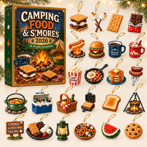 Camping Food & Smores Advent Calendar 2026 - 24-Day Festive Countdown, Acrylic Charms Blind Box - Gift For Campers, Family & Friends 87a6ff60-3b4c-4c22-b05f-f01f89b6384b-food-box-charms.png