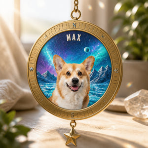 Custom Pet Photo Window Magnet with Name - Personalized 1 Layered Suncatcher with Charm 87b810fc-f551-4f37-a81e-7ff709b03588.jpg