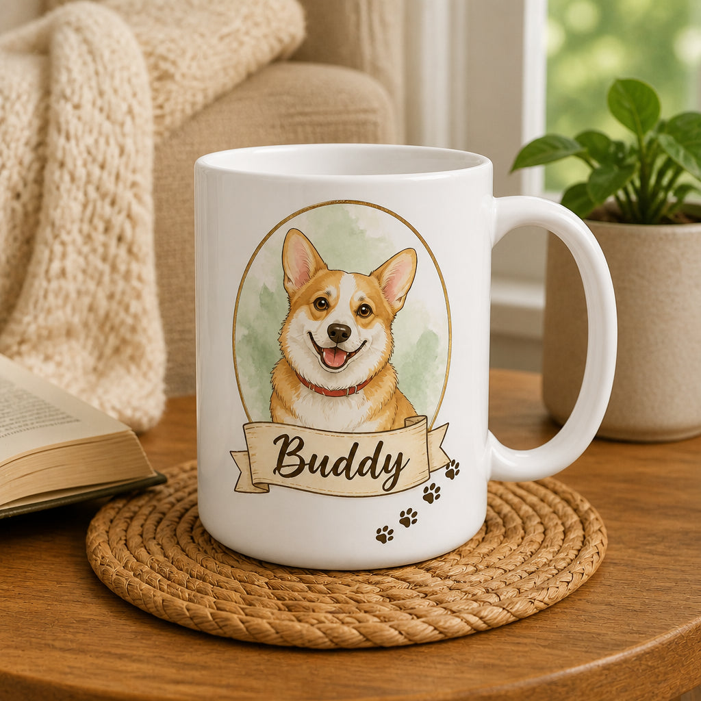 Custom Pet Portrait Name Mug – Illustrated From Your Photo - Personalized Mug 87c5c9ef-9569-4d13-8cdb-b011acd37926.jpg