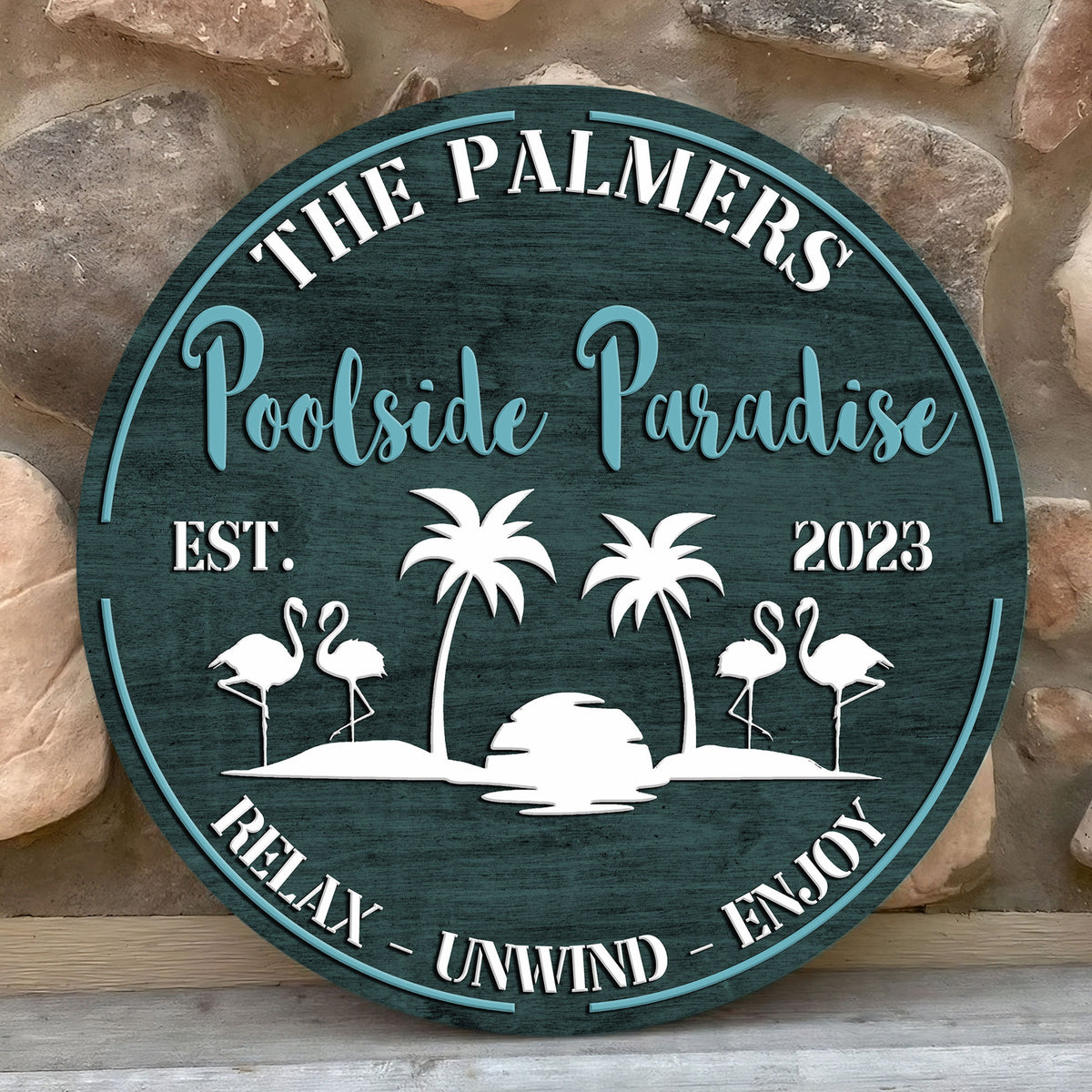 Personalized Pool Sign, Backyard Pool Decor, Personalized Pool & Patio Sign, Swimming Pool Decor, Backyard Sign, Modern Poolside Decor 87e79ab5-9b97-420b-9ba9-8f53b0ad6a9c-4.jpg
