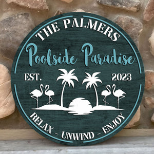 Personalized Pool Sign, Backyard Pool Decor, Personalized Pool & Patio Sign, Swimming Pool Decor, Backyard Sign, Modern Poolside Decor 87e79ab5-9b97-420b-9ba9-8f53b0ad6a9c-4.jpg