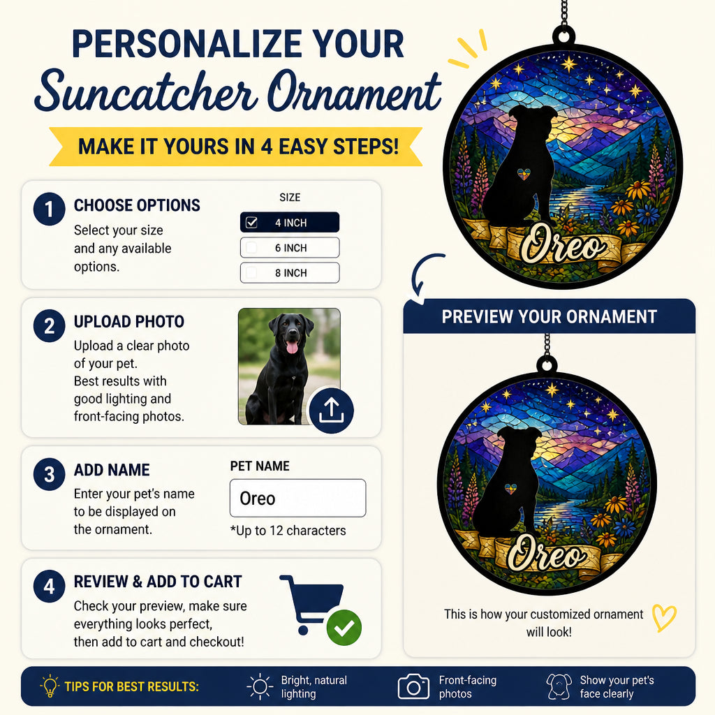 Personalized Dog Silhouette Stained-Glass Suncatcher (Pet Name) - Personalized Suncatcher Ornament 87f3842c-4c7e-45bc-9553-a9ef51cee5be.jpg