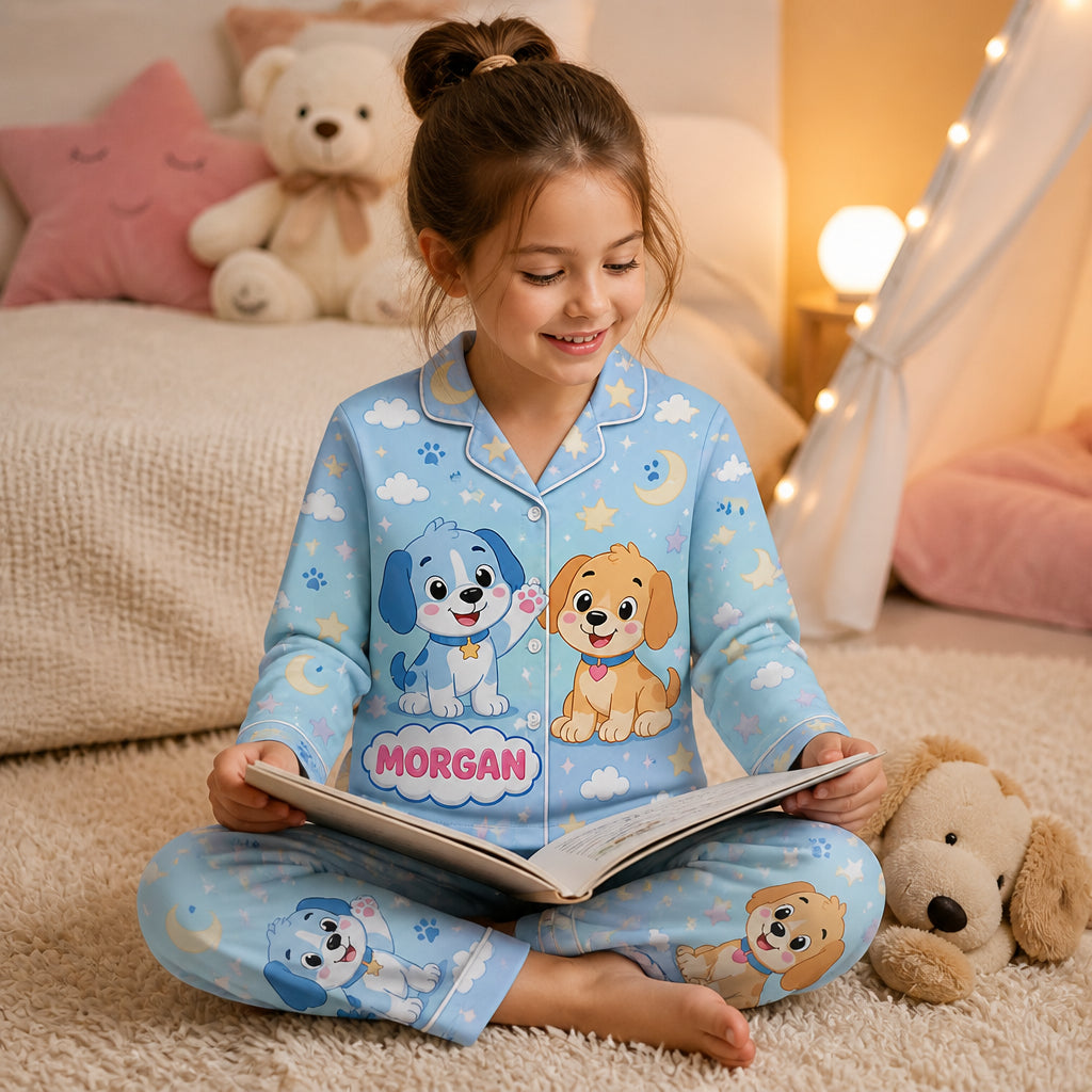 Kids Pastel Puppy Dreams Pajama Set — Personalized Name - Personalized Pyjamas 88072d9f-c1c1-4766-a672-3e7ba89c6de3.jpg