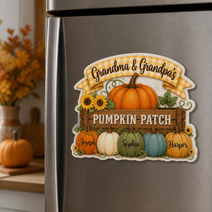 Grandma & Grandpa's Pumpkin Patch Custom Name Fridge Magnet - Personalized Custom Shape Fridge Magnet 8822c51f-1e9e-4fdf-87bd-5e0243b8f2ba.jpg