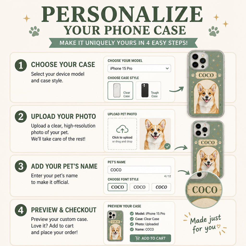 Custom Pet Portrait Phone Case with Name – Mid‑Century Arch Series - Personalized Phonecase 882afd61-4a9a-4f96-a6e0-9d4d99c003cc.jpg