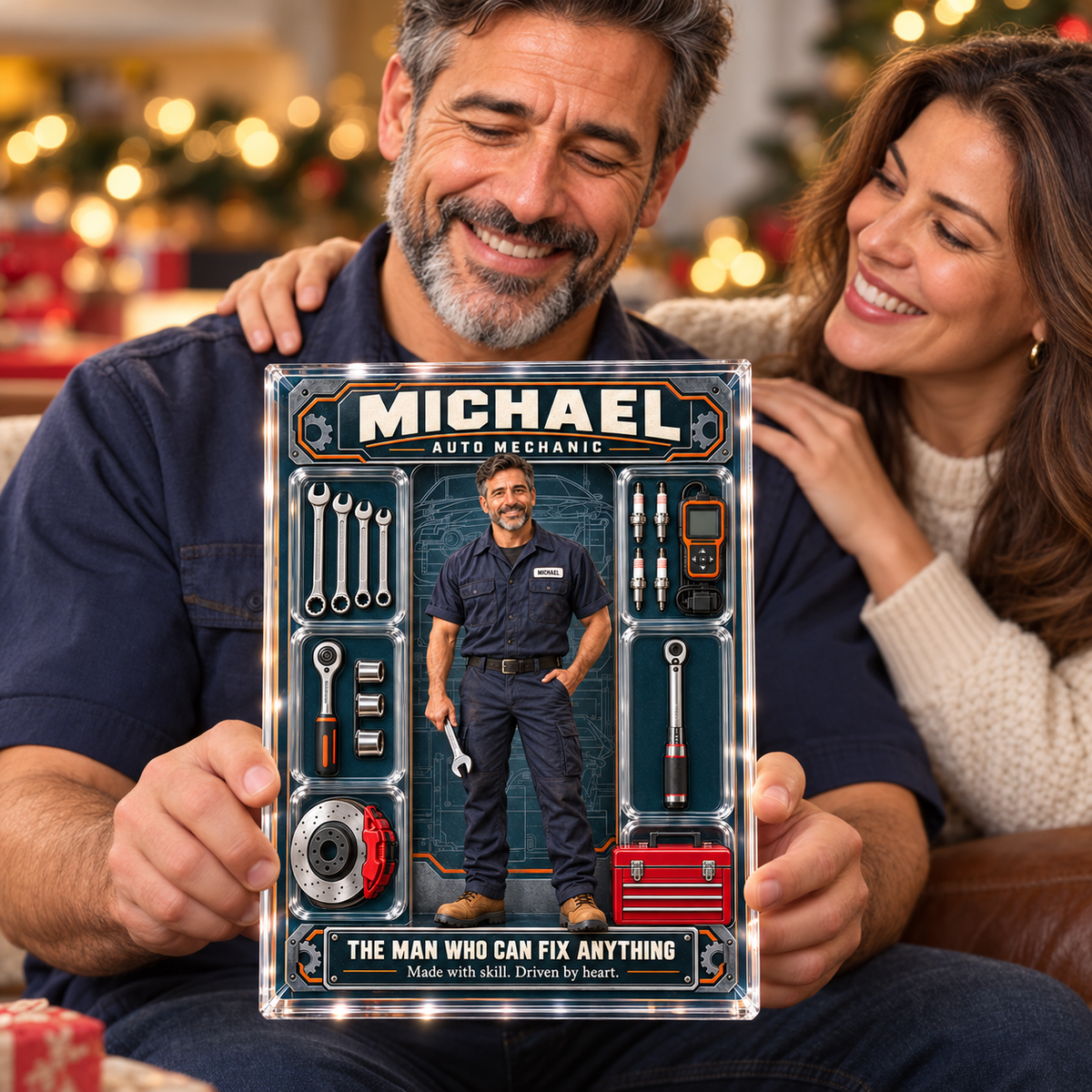 Title: Personalized Auto Mechanic Acrylic Block – Custom Photo & Name Mechanic Figure, Garage Decor & Mechanic Appreciation Gift 8884172c-6e33-4cf1-b0c3-a7705bd3c3b4-Proud-mechanic-receives-a-personalized-plaque-2.png