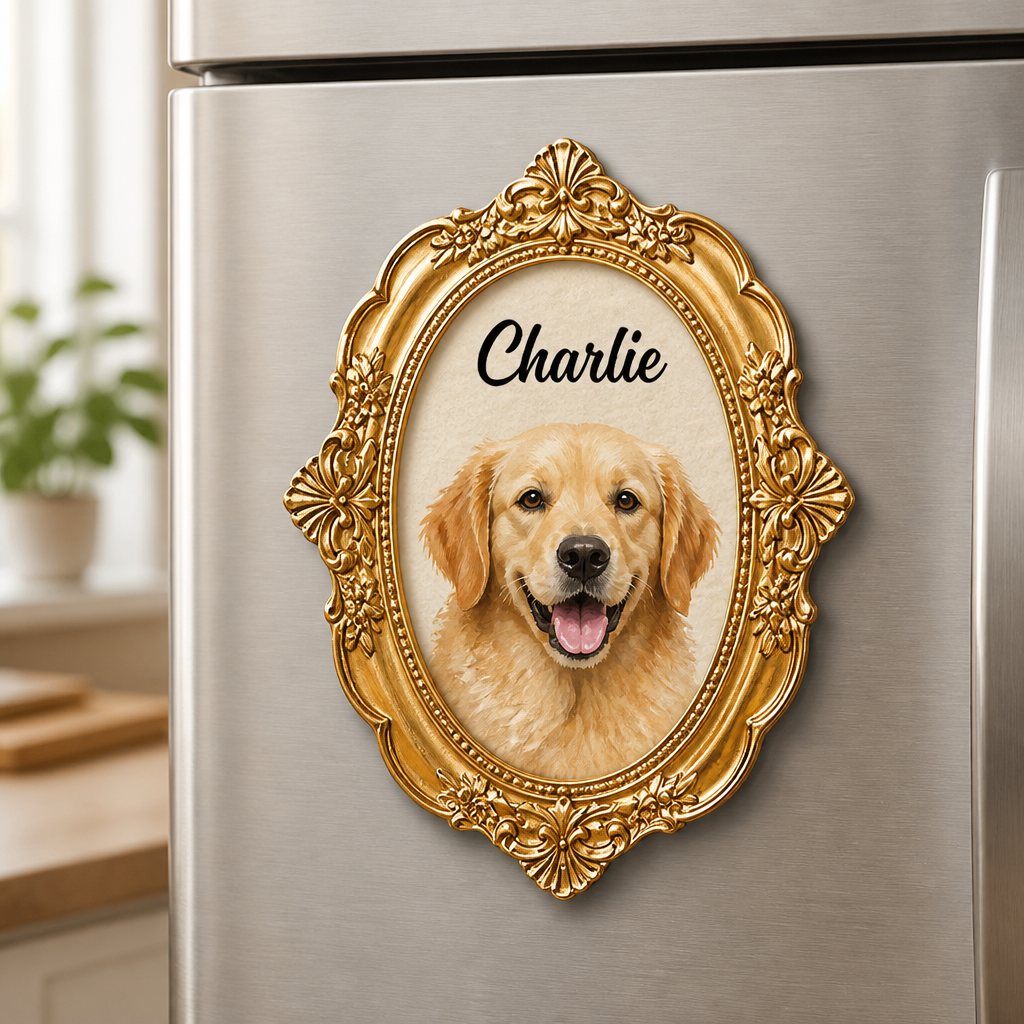 Cameo Pet Portrait Fridge Magnet - Personalized Custom Shape Fridge Magnet 8886df7a-bbba-476e-b7fc-0a9ab03946ac.png