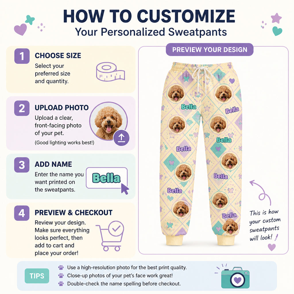 Custom Pet Photo + Name Sweatpants – Retro Diamond Pattern - Personalized Sweatpants 88e5531d-2ad4-4573-a968-4e68d9a60bb9.jpg