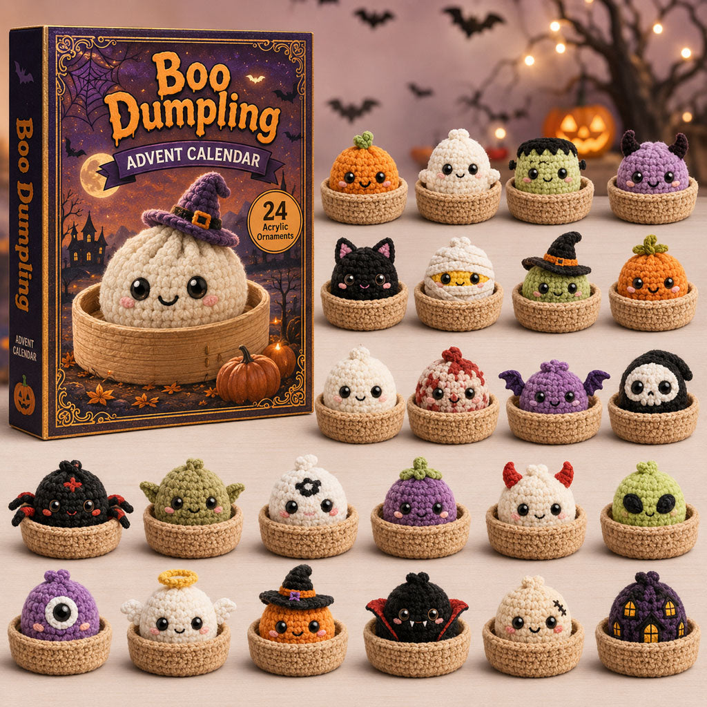 Boo Dumpling Halloween Advent Calendar 2026 - 24-Day Festive Countdown, Acrylic Charms Blind Box - Gift For Crochet Lovers 88fedee9-c506-4ca6-a5bb-e51d9e76d5bb-boo-dumpling.jpg