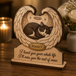 Angel Wings Pet Memorial - Name Tag Standing Wood Sign - Personalized Wooden custom shape Standing 2 layer (5mm) 8900beb8-ea04-49fc-a7f8-d9a659ce5345.jpg